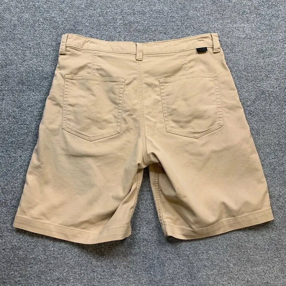 The North Face Shorts Mens 32 Wheat Cotton Stretch Flat Front Casual‎ Walk Chino